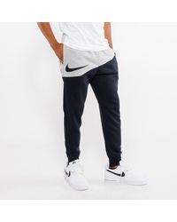 double nike swoosh joggers