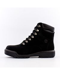 black timbs field boots