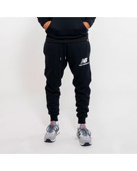 new balance essentials stacked logo sweatpant