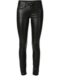 Leather Jeans for Women | Lyst
