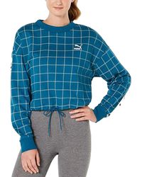 PUMA Revolt Cropped Sweatshirt - Blue