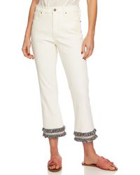 1.STATE Cropped Jeans - White