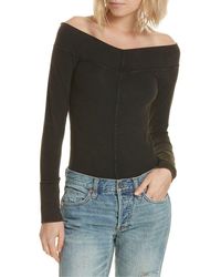 Free People Zone Out Bodysuit - Black