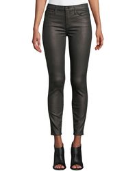 7 For All Mankind Womens Skinny Black Jean Ankle Pant