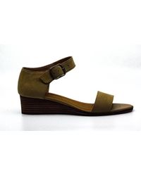 Lucky Brand Women's YAROSAN Wedge Sandal Desert Open Toe Wedge Sandals