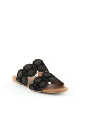 See By ChloÃ© Leather Magnolia Flat Sandal in White - Lyst