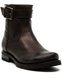 Frye Veronica Short Strap And Zipper Boots - Brown