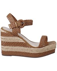 Schutz Leather Juliet Espadrille Platform Sandals in Lime Green (Green) | Lyst