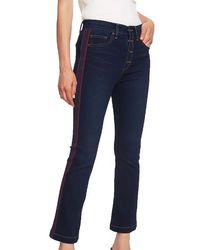 1.STATE Essentials High Rise Mini Kick Flair Jeans - Blue