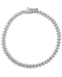 Carbon & Hyde - Chevron Diamond White Gold Bracelet - Lyst