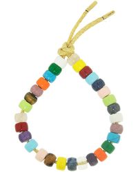 Carolina Bucci Forte Beads Rainbow Sun Yellow Gold Bracelet Kit - Multicolor