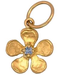 Cathy Waterman - Blue Sapphire Violet Yellow Gold Charm - Lyst