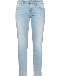 Dondup Denim Cropped-Jeans mit Knopfleiste in Natur Damen Bekleidung Jeans Capri-Jeans und cropped Jeans 