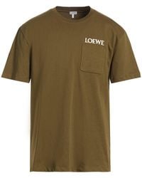 Loewe - Military T-Shirt Cotton, Polyester, Elastane - Lyst