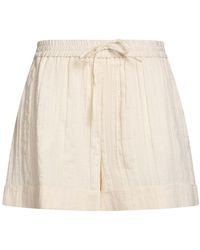 Twinset - Ivory Shorts & Bermuda Shorts Cotton, Linen, Polyamide, Polyester - Lyst
