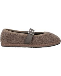 MyChalom - Ballet Flats Textile Fibers, Leather - Lyst