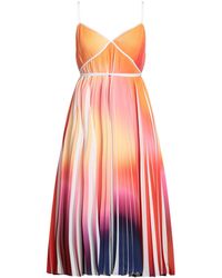 Halston - Robe midi - Lyst