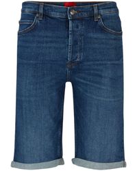 HUGO - Shorts Jeans - Lyst