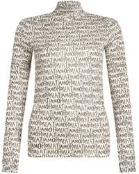 Alysi - Ivory T-Shirt Modal, Wool - Lyst