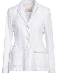19.70 Nineteen Seventy - Blazer Cotton, Linen, Viscose - Lyst