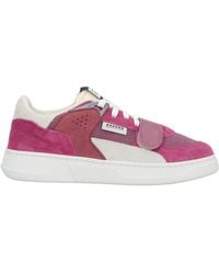 RUN OF - Sneakers Leather, Textile Fibers - Lyst