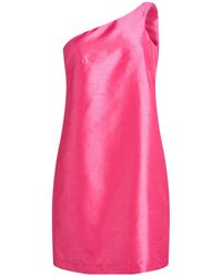 Compagnia Italiana - Fuchsia Mini Dress Polyester - Lyst