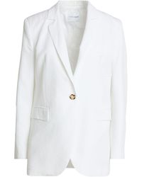 CafeNoir - Blazer Viscose, Linen - Lyst