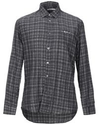 Daniele Alessandrini - Charcoal Shirt Cotton - Lyst