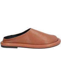 JW Anderson - Tan Mules & Clogs Leather, Textile Fibers - Lyst