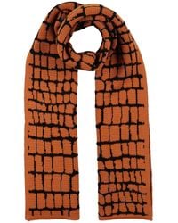 Versace - Scarf Virgin Wool, Viscose, Polyamide, Calfskin - Lyst