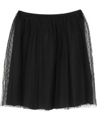RED Valentino Falda corta - Negro