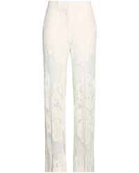Suoli - Ivory Pants Polyamide, Cotton - Lyst