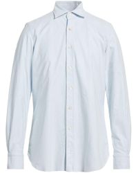 Finamore 1925 - Per Frans Boone Sky Shirt Cotton, Elastane - Lyst