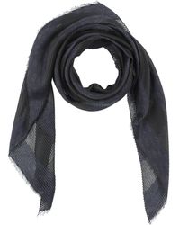 Checked logo-print frayed scarf Farfetch Damen Accessoires Schals & Tücher Schals 