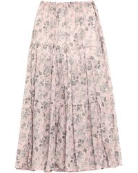 Maje Long Skirt - Purple