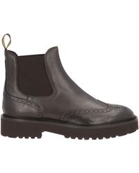 Doucal's - Dark Ankle Boots Leather - Lyst