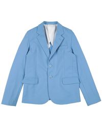 EMANUEL PRIS - Blazer Cotton, Polyamide, Elastane - Lyst