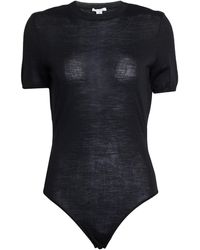 Alaïa - Bodysuit Wool, Silk, Polyamide, Elastane - Lyst