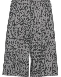 Comme des Garçons - Text-Print Plaid-Check Tailored Shorts - Lyst