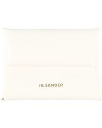 Jil Sander - Ivory Coin Purse Ovine Leather - Lyst