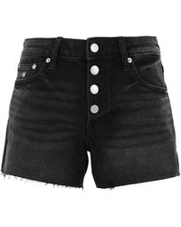 Calvin Klein Shorts vaqueros - Negro