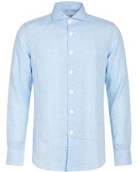 Canali - Shirt Linen - Lyst