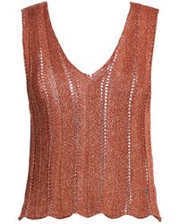 Please - Rust Top Viscose, Metal - Lyst