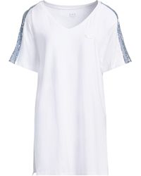 EA7 - T-Shirt Cotton, Modal, Elastane - Lyst