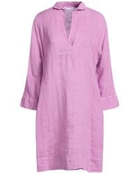 Caliban - Mauve Mini Dress Linen - Lyst