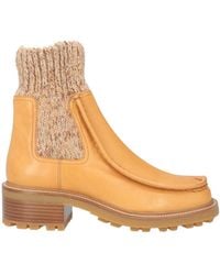 Chloé - Ankle Boots Leather, Textile Fibers - Lyst