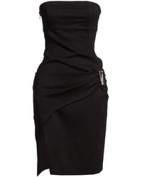 The Attico - Mini Dress Virgin Wool, Elastane - Lyst