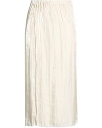 Gentry Portofino - Ivory Midi Skirt Polyester - Lyst