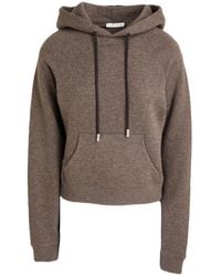 The Row - Taupe Sweatshirt Cashmere, Cotton, Elastane - Lyst