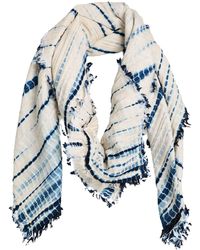 Tory Burch - Ivory Scarf Merino Wool, Silk - Lyst
